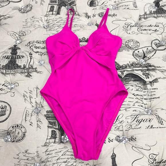 Robin Piccone Pink Knot One Piece Swimsuit - Picture 4 of 9
